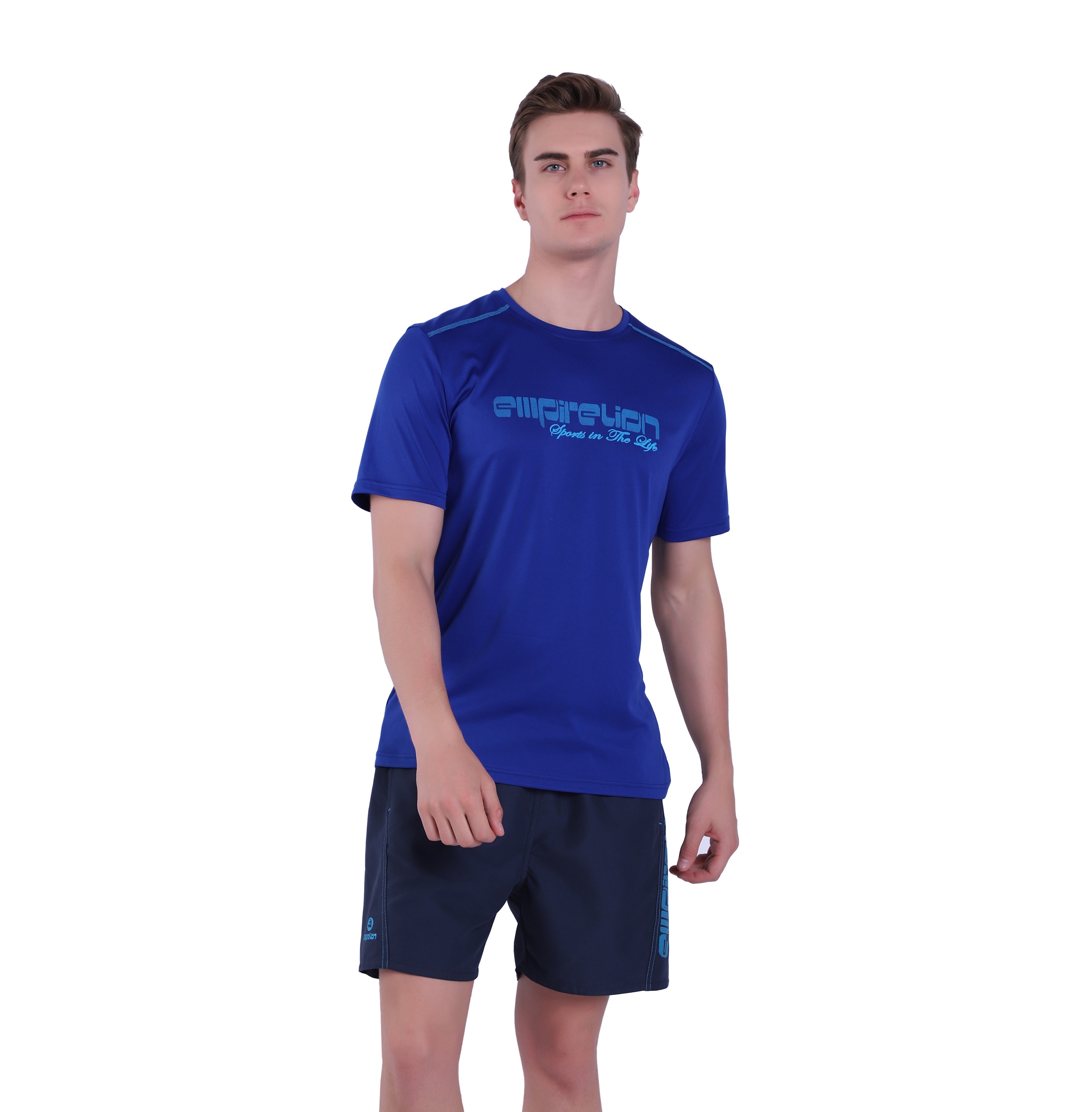 Herren T-Shirt Top Strand Sport Workout Kurzarm T-Shirt