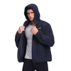 Herren warme recycelte Polar -Fleece sportlich stilvoller Reißverschluss Hoodie