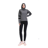 Women Core Fitnessstudio Versiegelte Zipper -Trichter -Hoodie