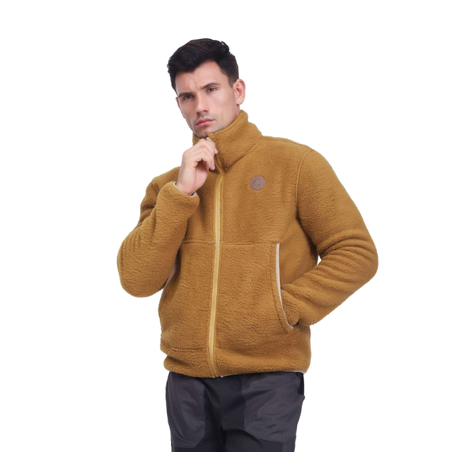 Herren schwer antistatische Polar Fleece Wanderwanderung Kurzjacke Winter Top Wintertop