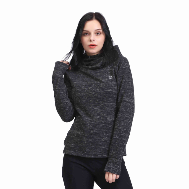 Women Cowl Neck Pullover Sweatshirts mit Daumenlöchern