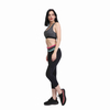 Frauen cool Touch Color Block Taille Capri eng