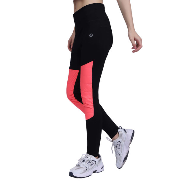 Frauen Knie aufgestoßen Hight Taille Windschutzfunktion Legging