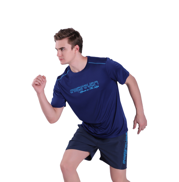 Herren T-Shirt Top Strand Sport Workout Kurzarm T-Shirt