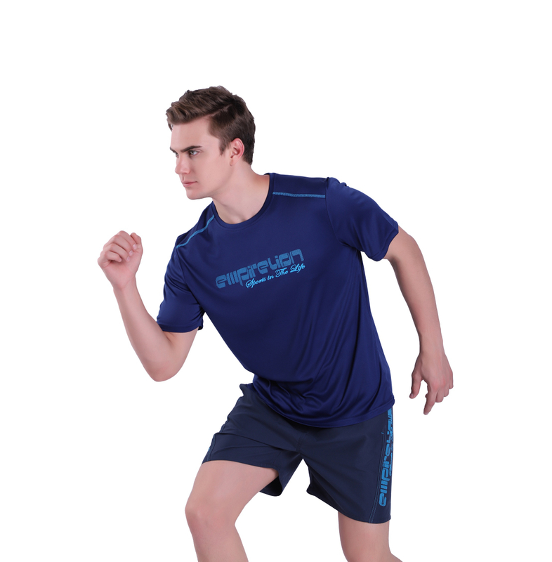 Herren T-Shirt Top Strand Sport Workout Kurzarm T-Shirt
