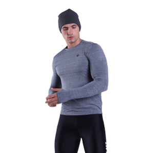 Langärmliges, atmungsaktives Kompressions-Lauf-T-Shirt für Herren
